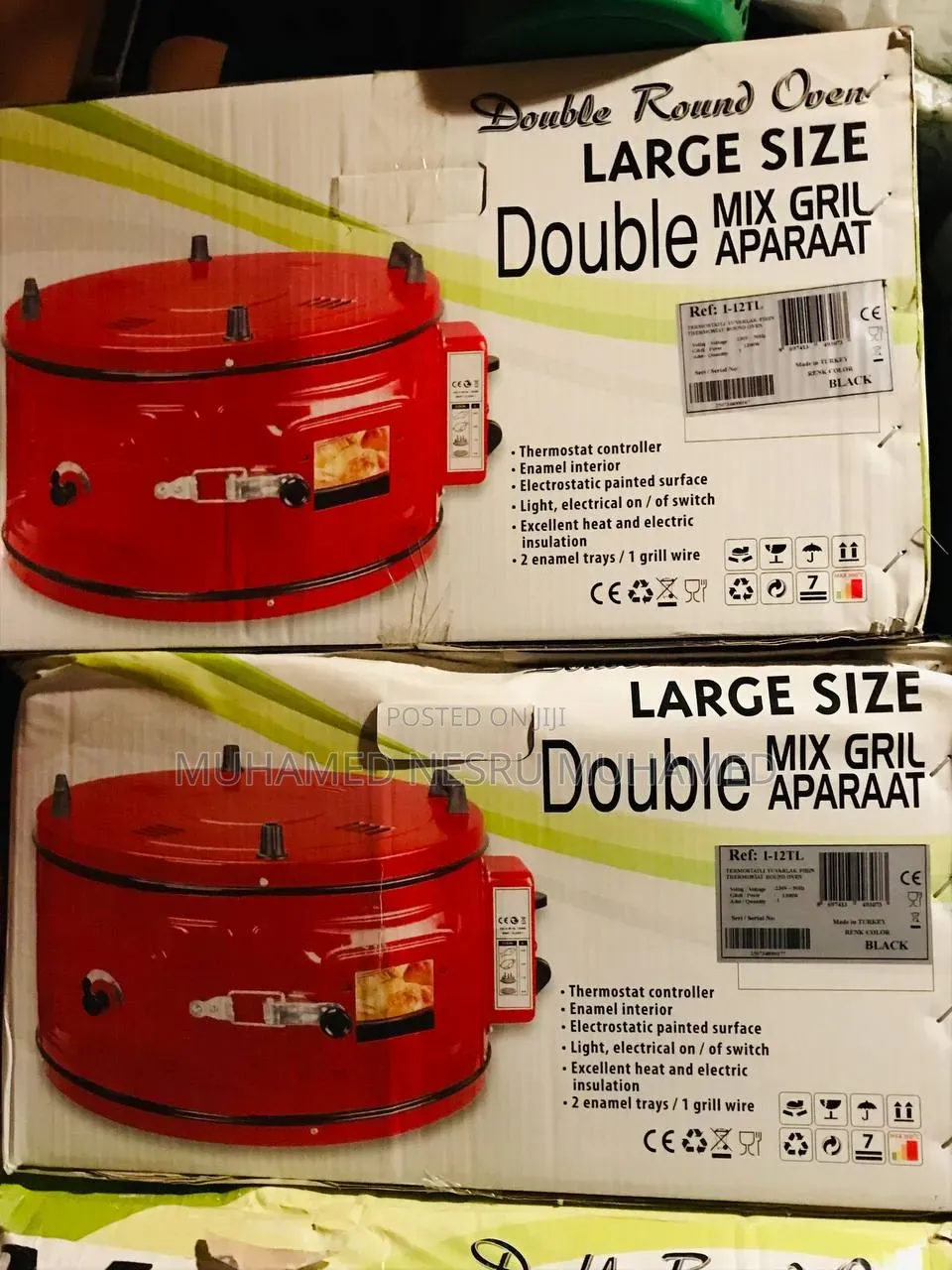 Melan Branded Round Electric Roaster Oven Has a 40-Liter Capacity.