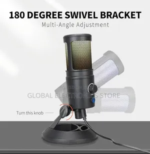 RGB Studio Microphone Usb Live Streaming Capacitor