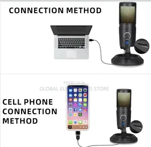 RGB Studio Microphone Usb Live Streaming Capacitor