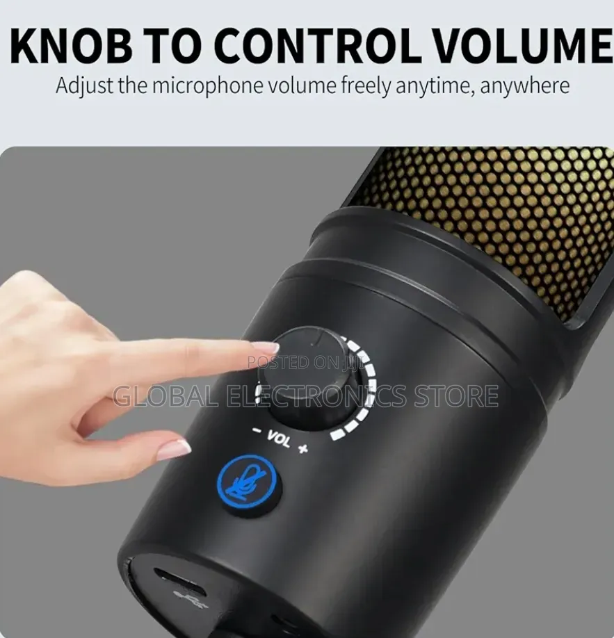RGB Studio Microphone Usb Live Streaming Capacitor