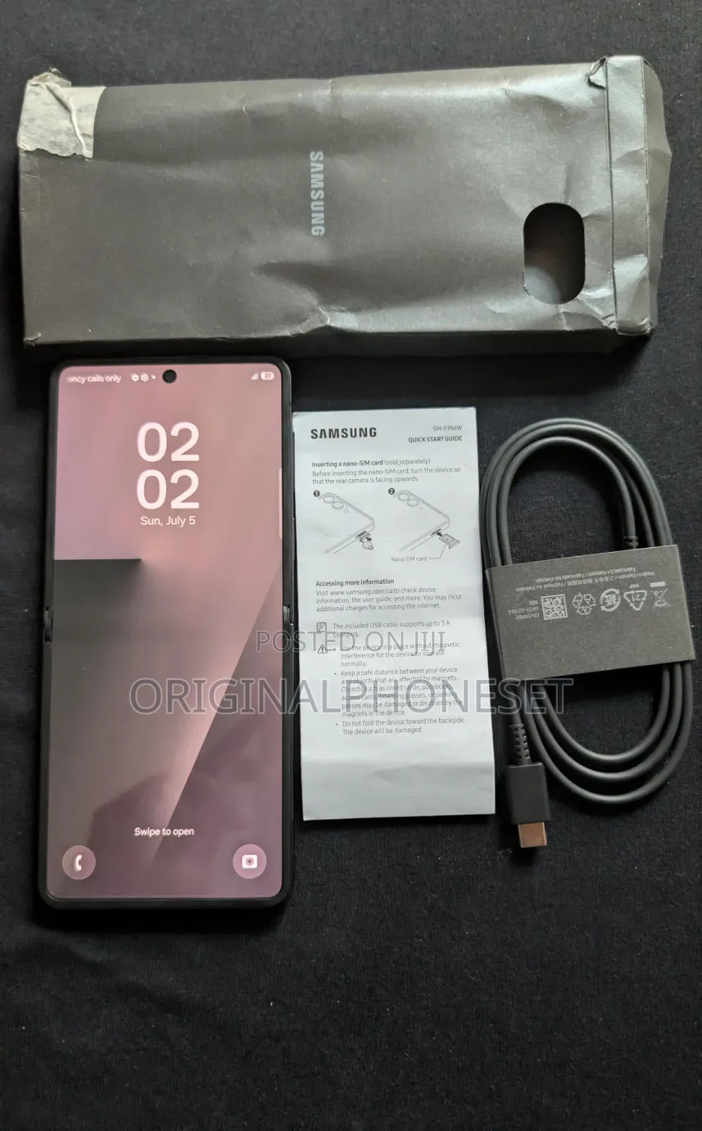 New Samsung Galaxy Z Flip7 512 GB Black
