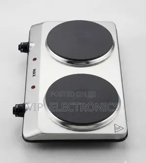 Max Stove Double Hot Plate Electric Cooker – 2-Burner Stainless Steel
