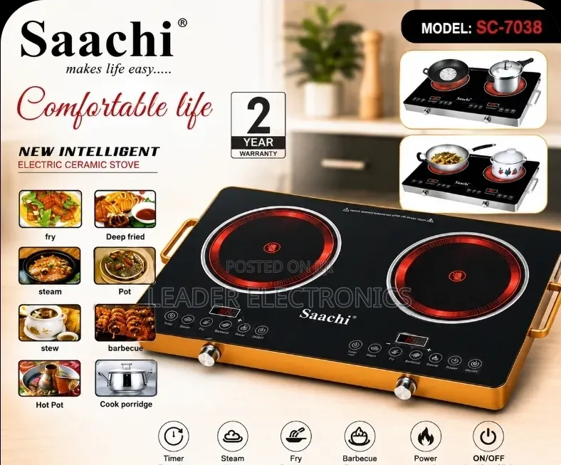 Saachi Digital Touch Stove – Smart Cooking Fast Heating Performance