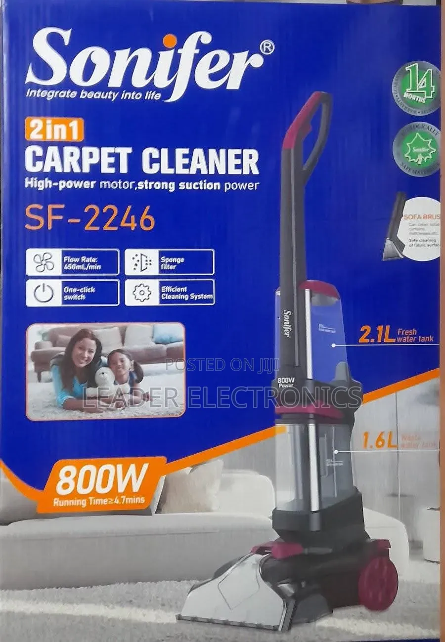Sonifer 2-in-1 Carpet Cleaner – Wet Dry Deep Cleaning System