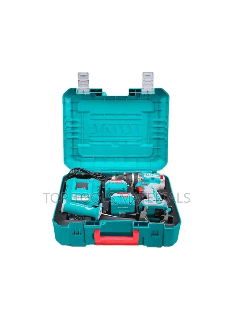,Total 20v Cordless Combo Kit Features a Brushless Drill Driver in A