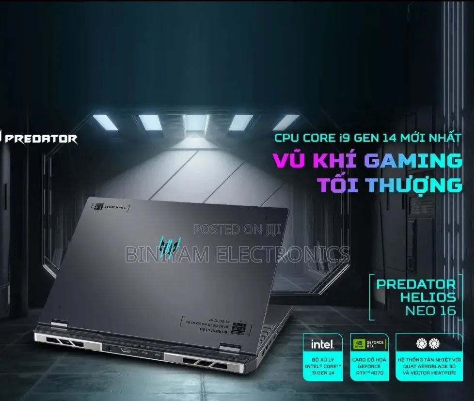 New Laptop Acer Predator Helios Neo 16 16GB Intel Core i9 SSD 1T