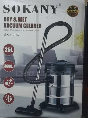 Sokany Vacuum Cleaner 25 Liter – Wet Dry Powerful Cleaning System