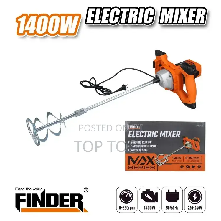 ,Finder Max Series Electric Mixer Designed for Mixing Cement, Paint,