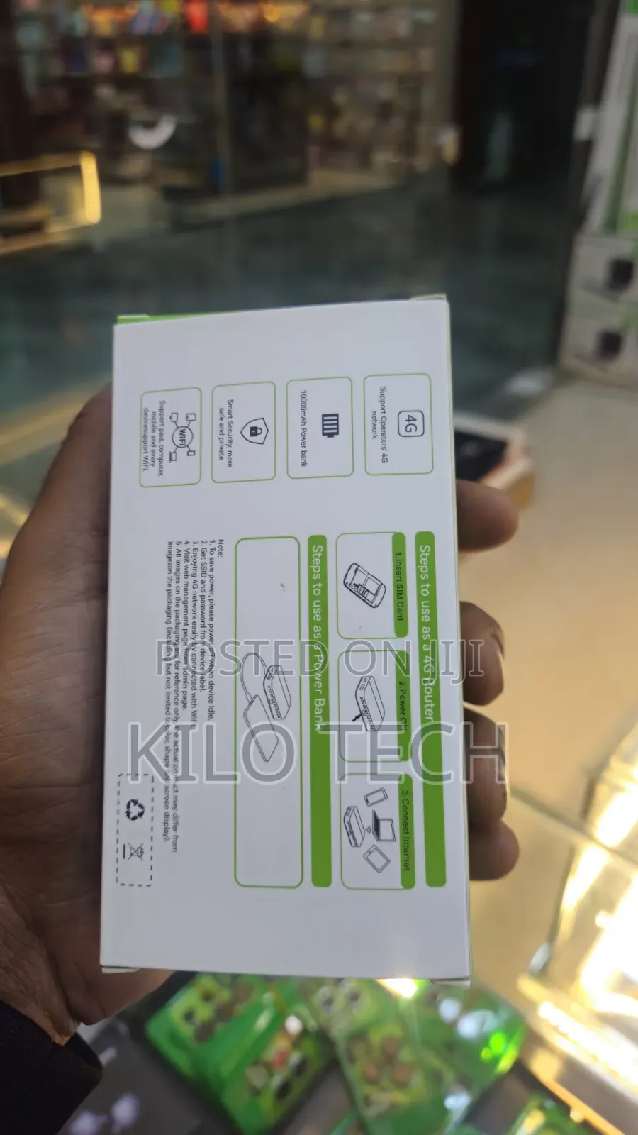 Rugga's 2-in-1 4g Pocket Wifi 10000mah Power Bank