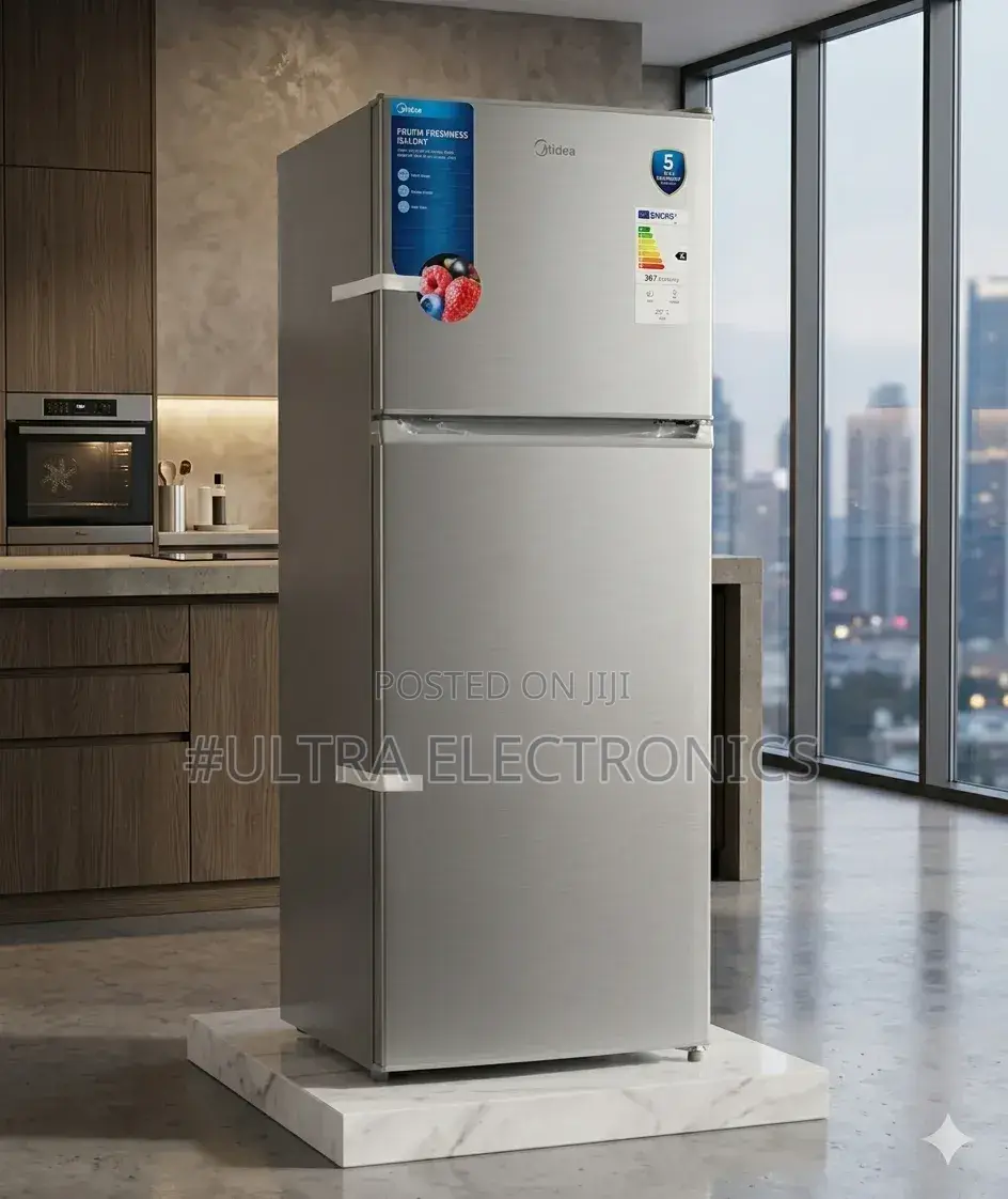 Midea 414l No Frost Double Door Refrigerator. Featuring a S Liter
