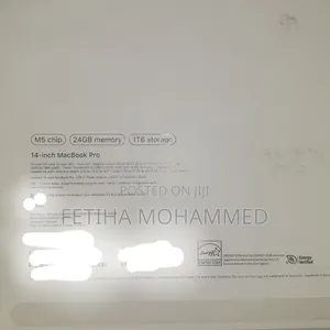 New Laptop Apple MacBook Pro 2026 M5 Pro 24GB Apple M5 Pro SSD 1T