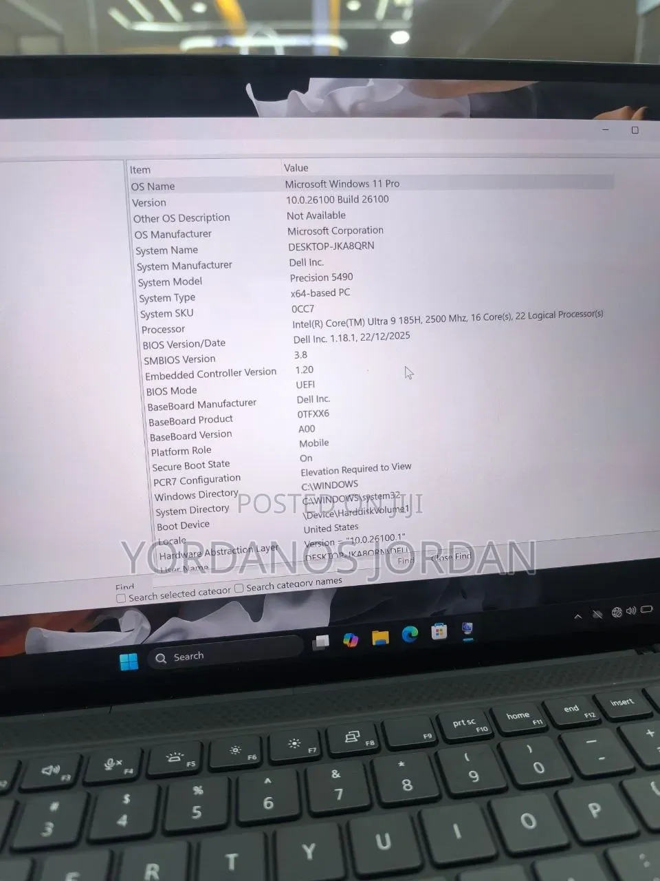 New Laptop Dell Precision 5490 32GB Intel Core Ultra 9 SSD 1T