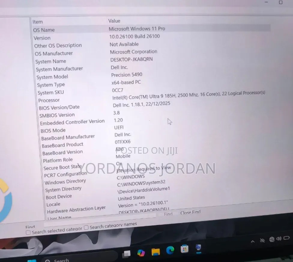 New Laptop Dell Precision 5490 32GB Intel Core Ultra 9 SSD 1T
