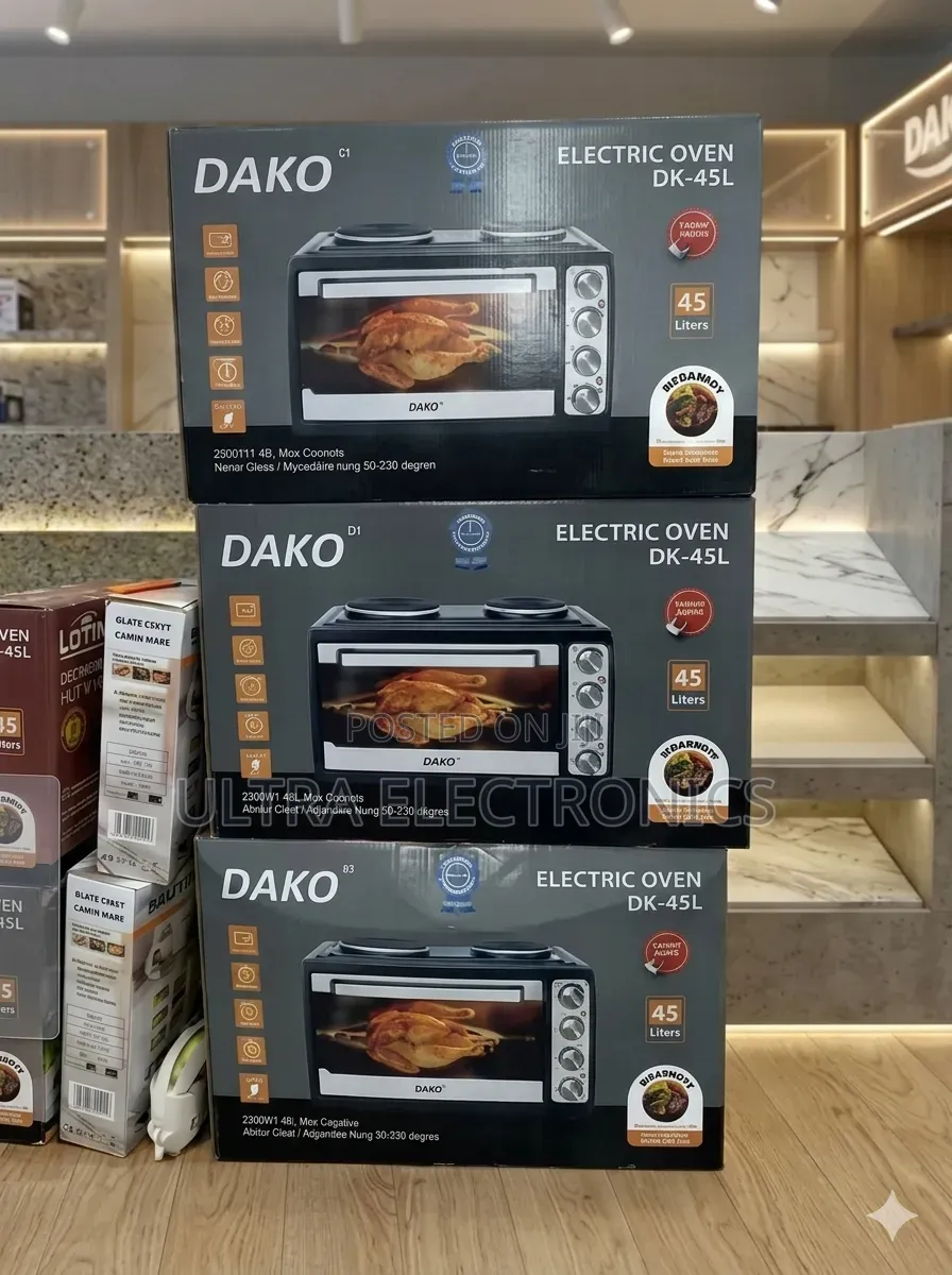 Dako 45l Oven Is a Compact Electric Countertop Oven Designed