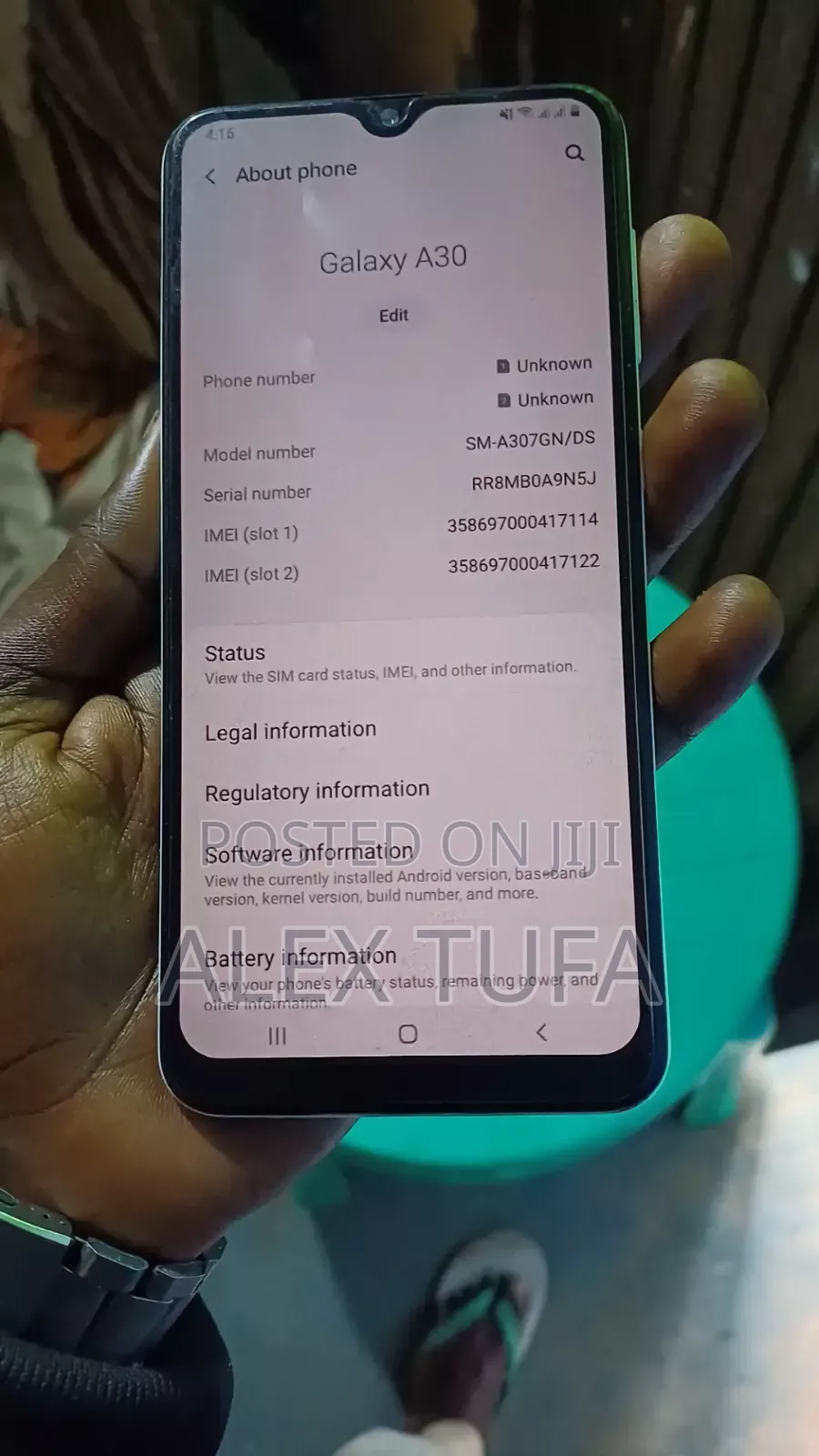 Samsung Galaxy A30 64 GB White
