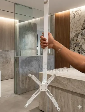 Projector Ceiling Mount With a Foldable Cross-Shaped Base.