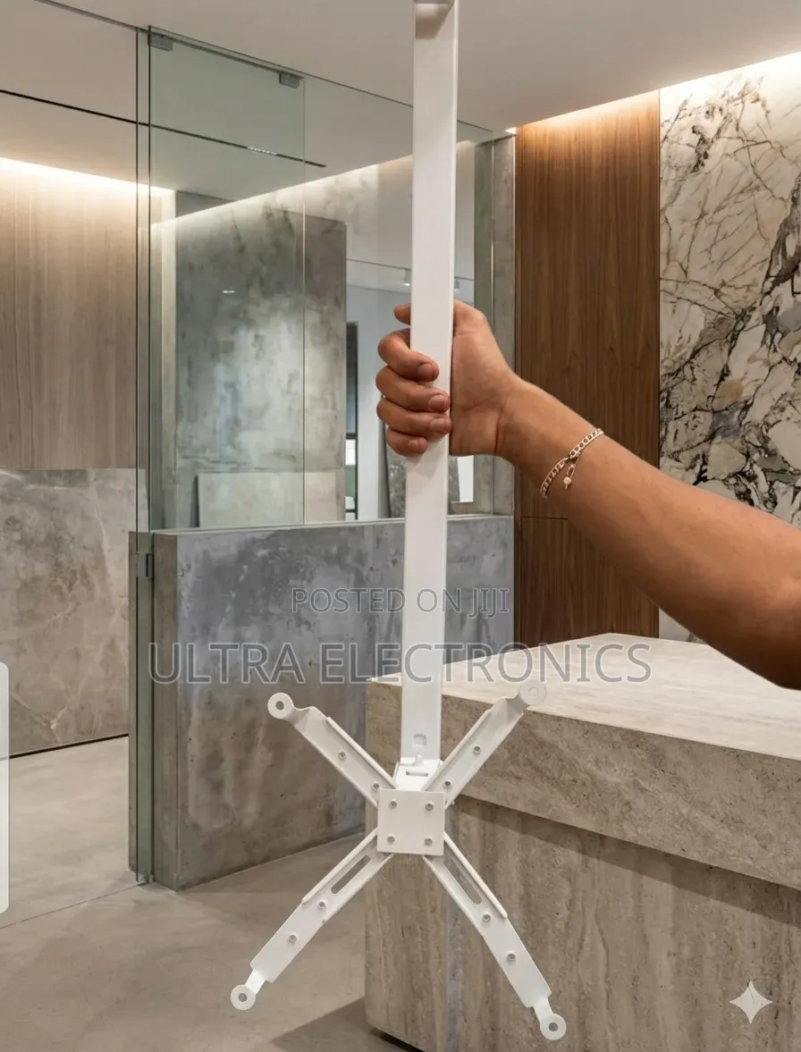 Projector Ceiling Mount With a Foldable Cross-Shaped Base.