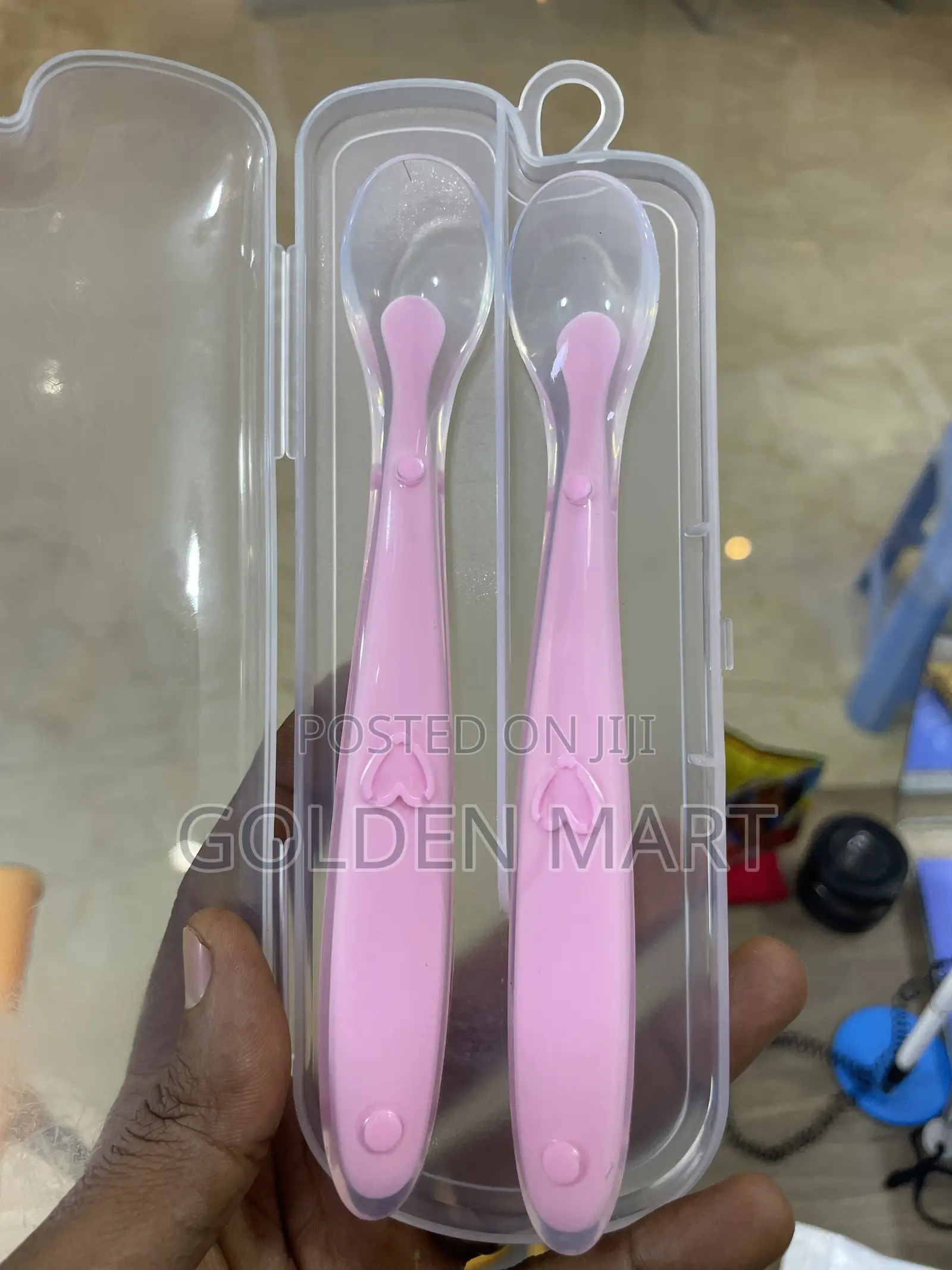 Soft Silicone Baby Spoons Set With Case -