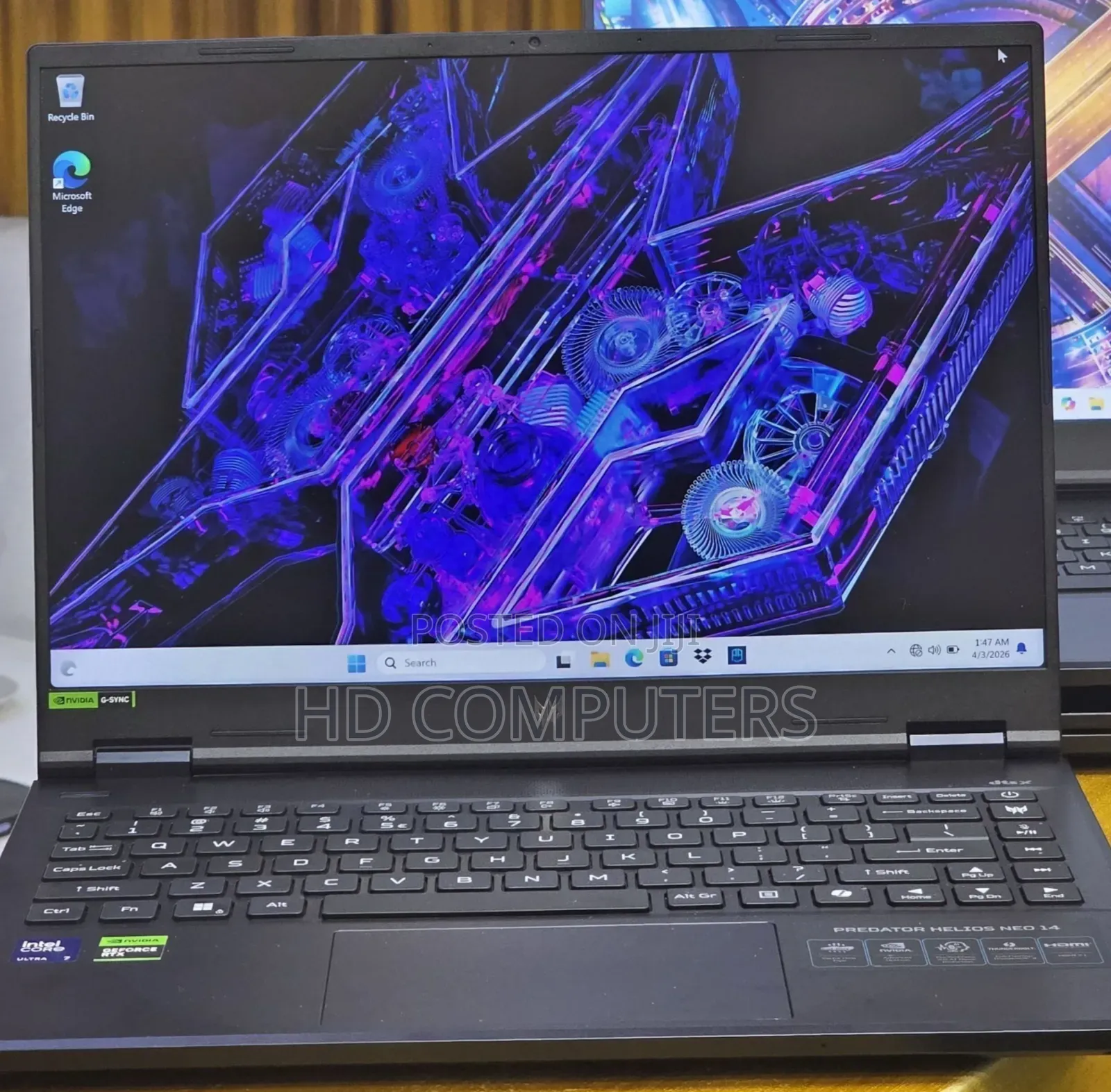 New Laptop Acer Predator Helios Neo 14 16GB Intel Core Ultra 7 SSD 1T