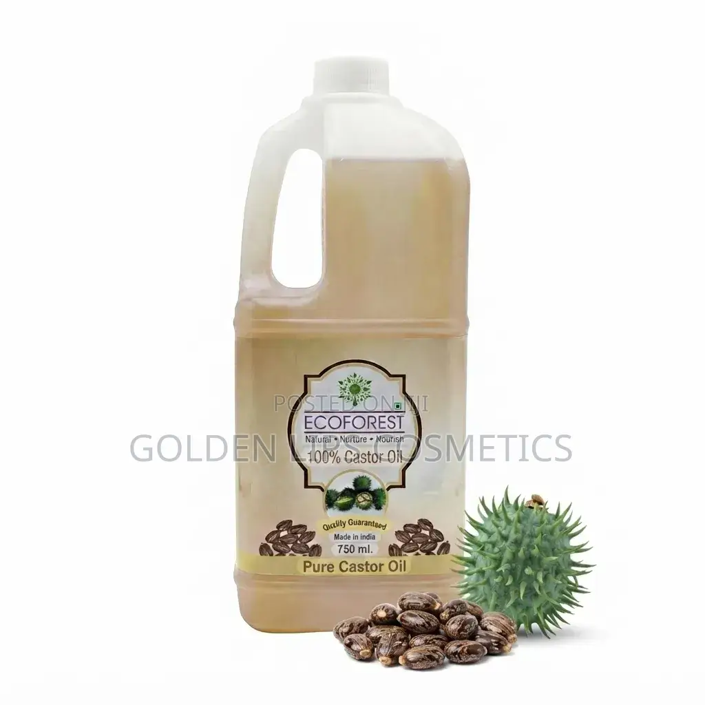 Ecoforest 100% Castor Oil 750ml – Hair Skin Nourishing Oil