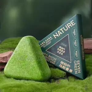 Nature Herbal Seven Green Triangle Shampoo Bar 100g – Oil Control