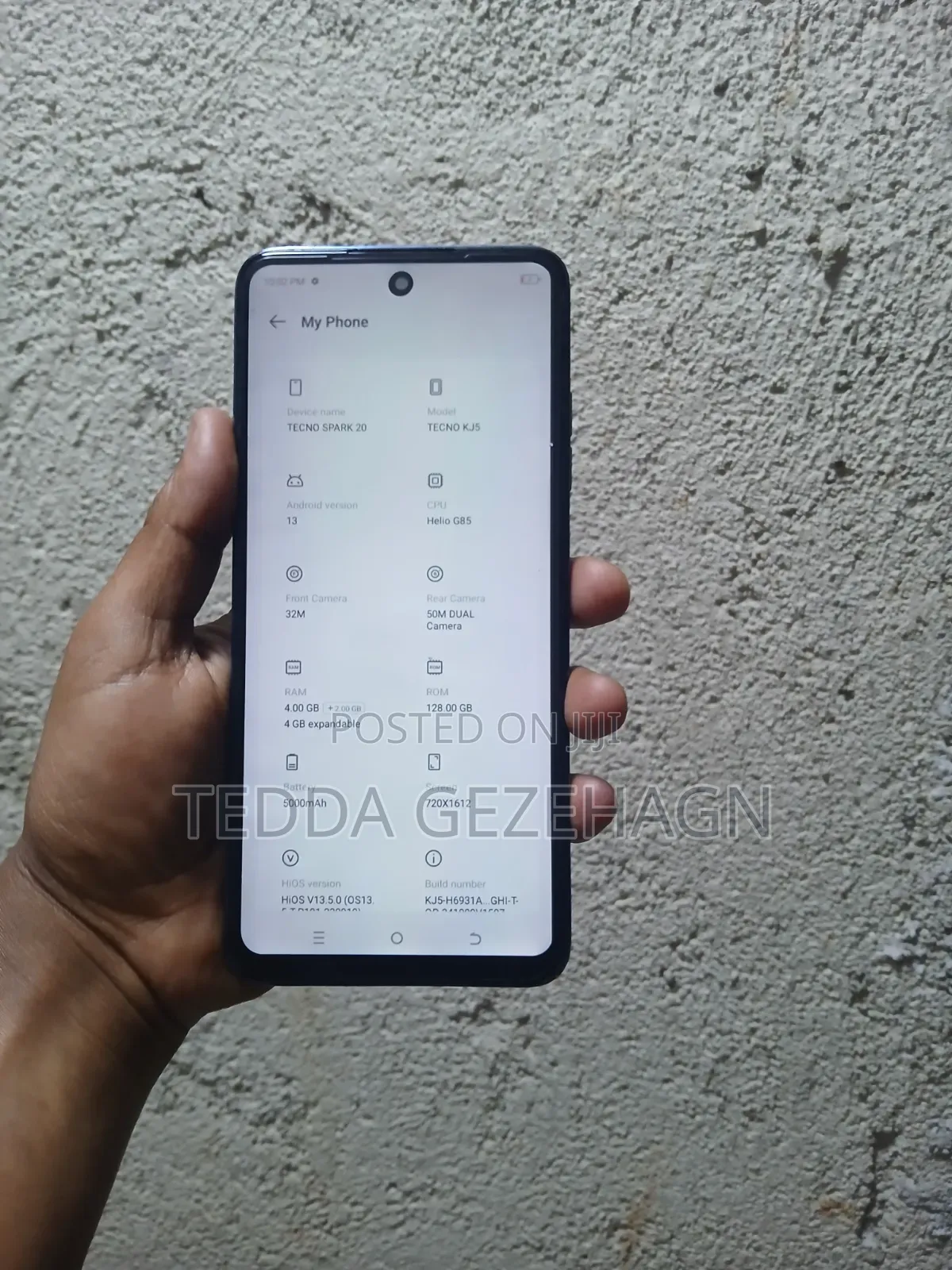 Tecno Spark 20 128 GB Blue