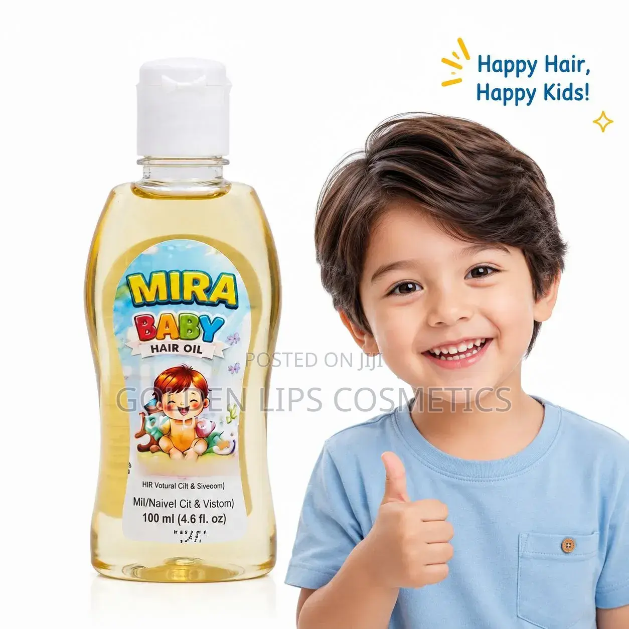 Mira Baby Hair Oil 100ml – Gentle Nourishing Hair Care for Kids