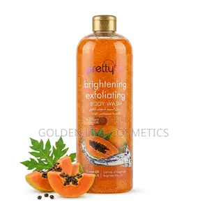 Pretty Be Papaya Whitening Body Wash 1000ml – Brightening Scrub Wash