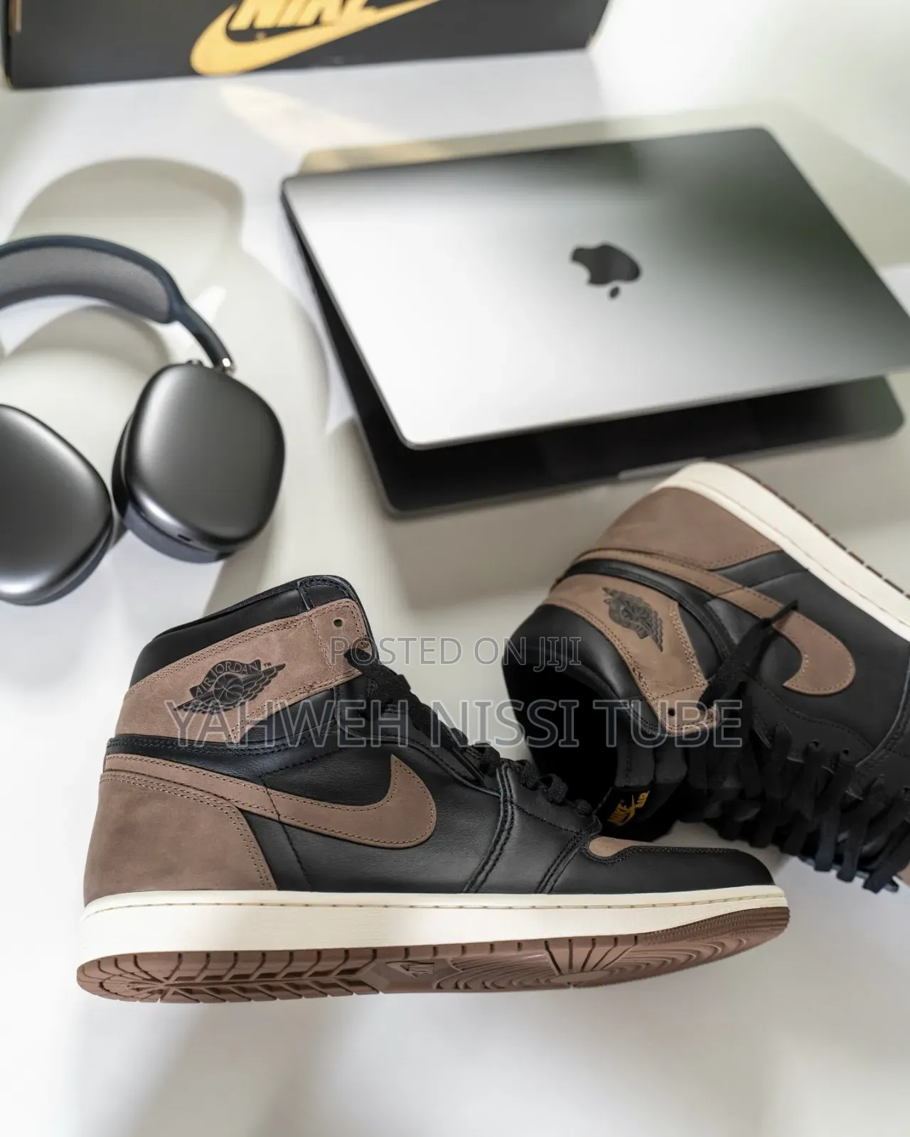 Nike Air Jordan 1 Retro High Og "Palomino" a Black /Brown