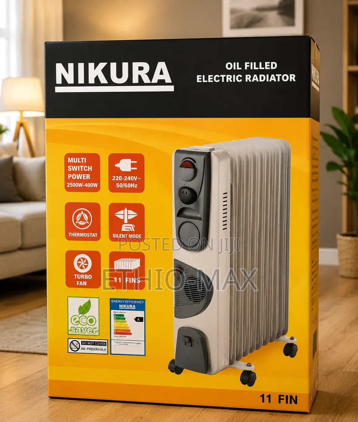 Nikura 11-Fin Oil Heater – Original Quality, Efficient Heating