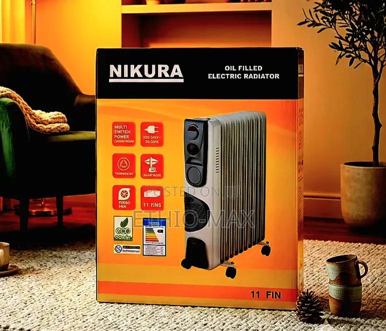 Nikura 11-Fin Oil Heater – Original Quality, Efficient Heating
