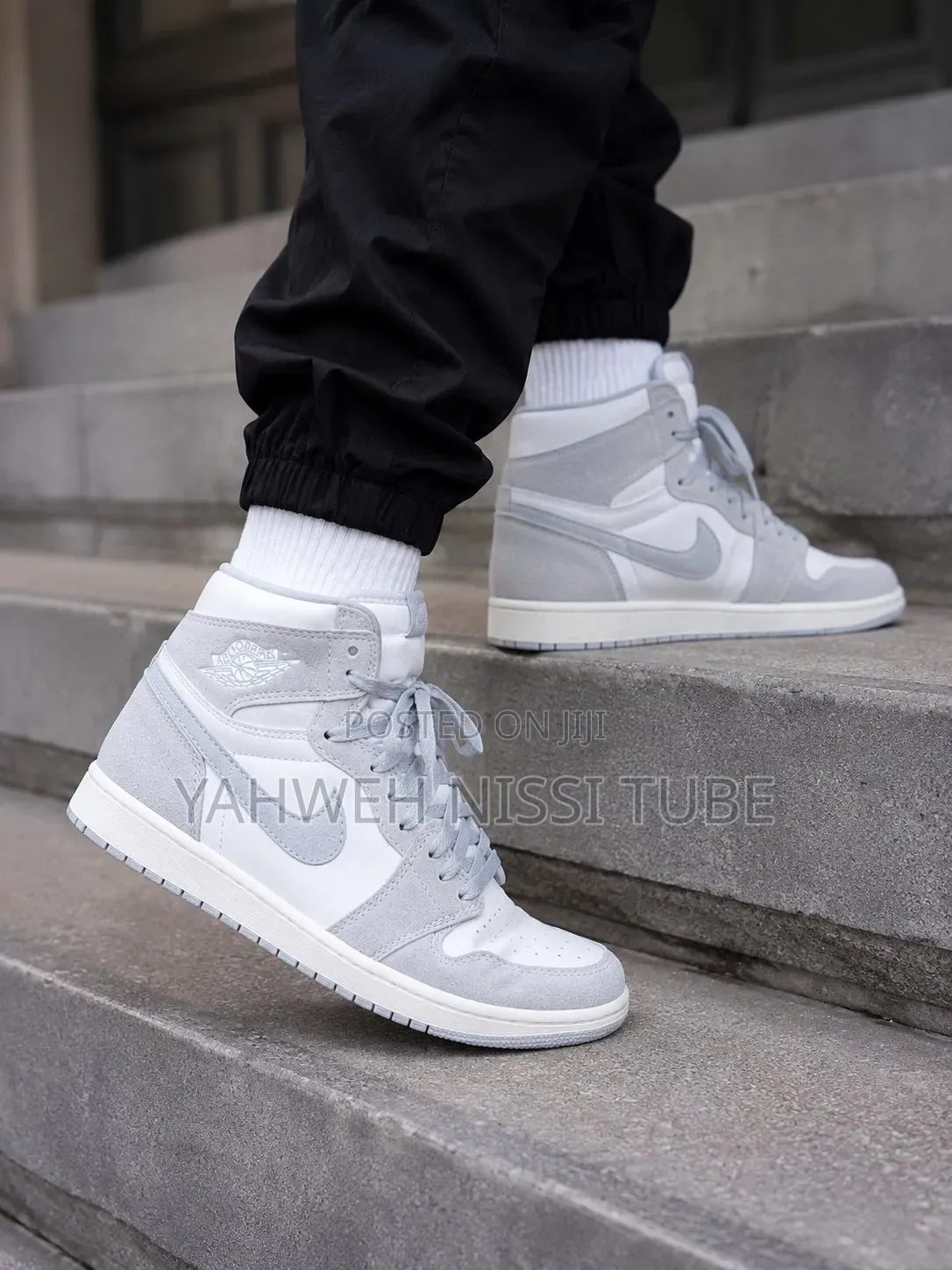 Nike Air Jordan 1 Mid Se Light Grey / White