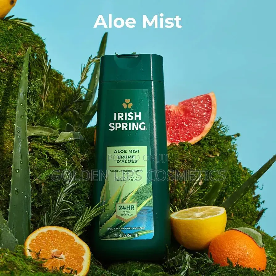 Irish Spring Aloe Mist Body Wash 591ml – 24h Freshness Shower Gel