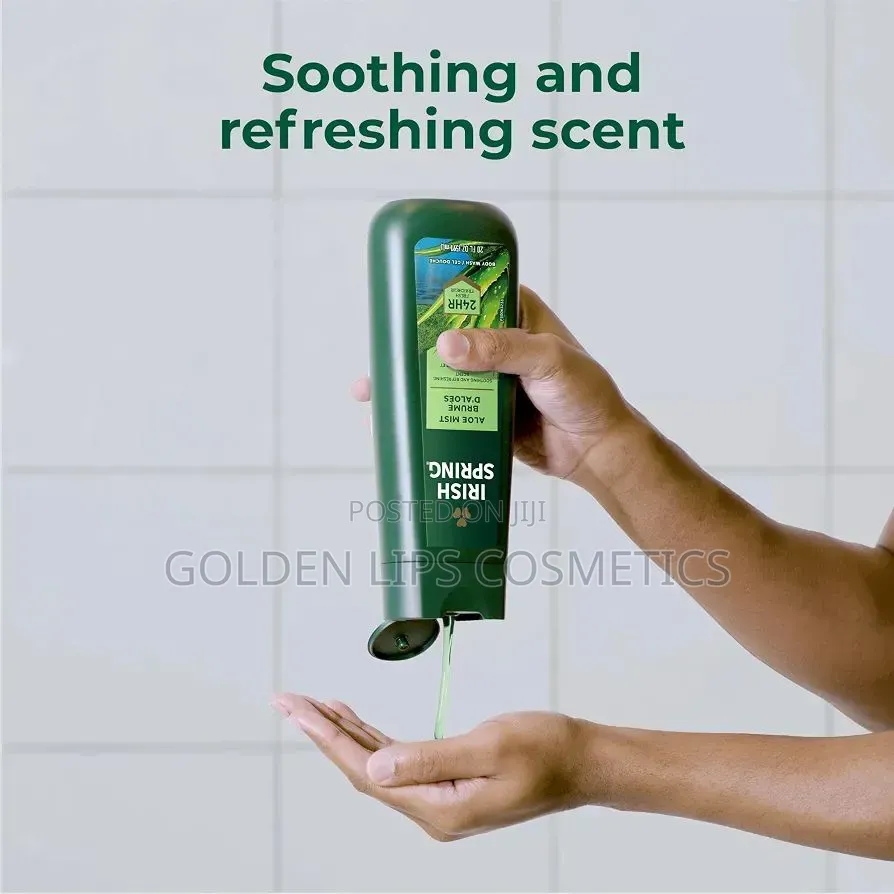 Irish Spring Aloe Mist Body Wash 591ml – 24h Freshness Shower Gel