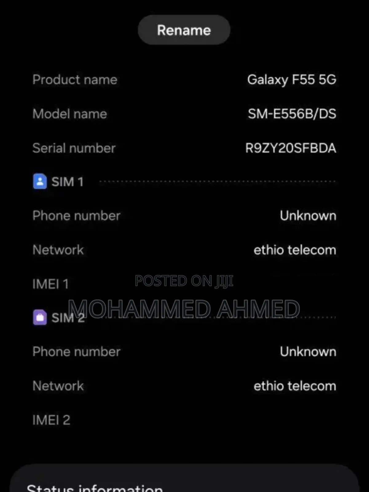 New Samsung Galaxy F55 256 GB Black