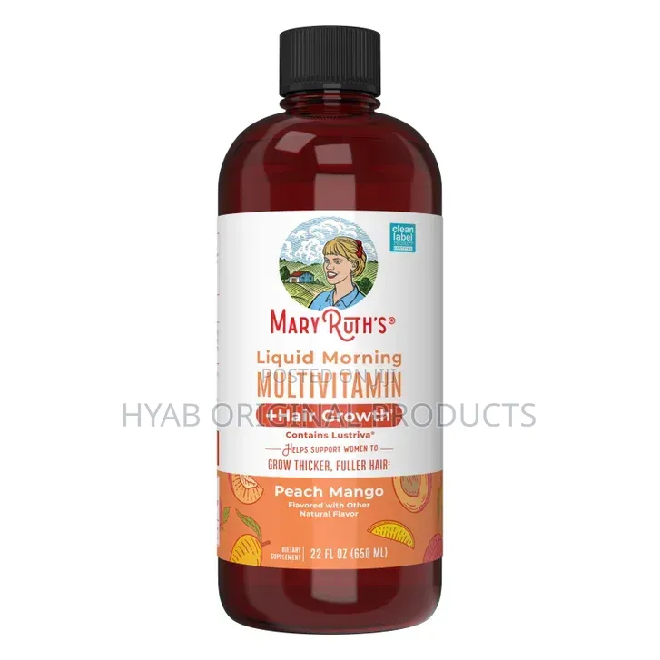 Mary Ruth Liquid Morning Multivitamin +Hairgrowth Peachmango 650 Ml