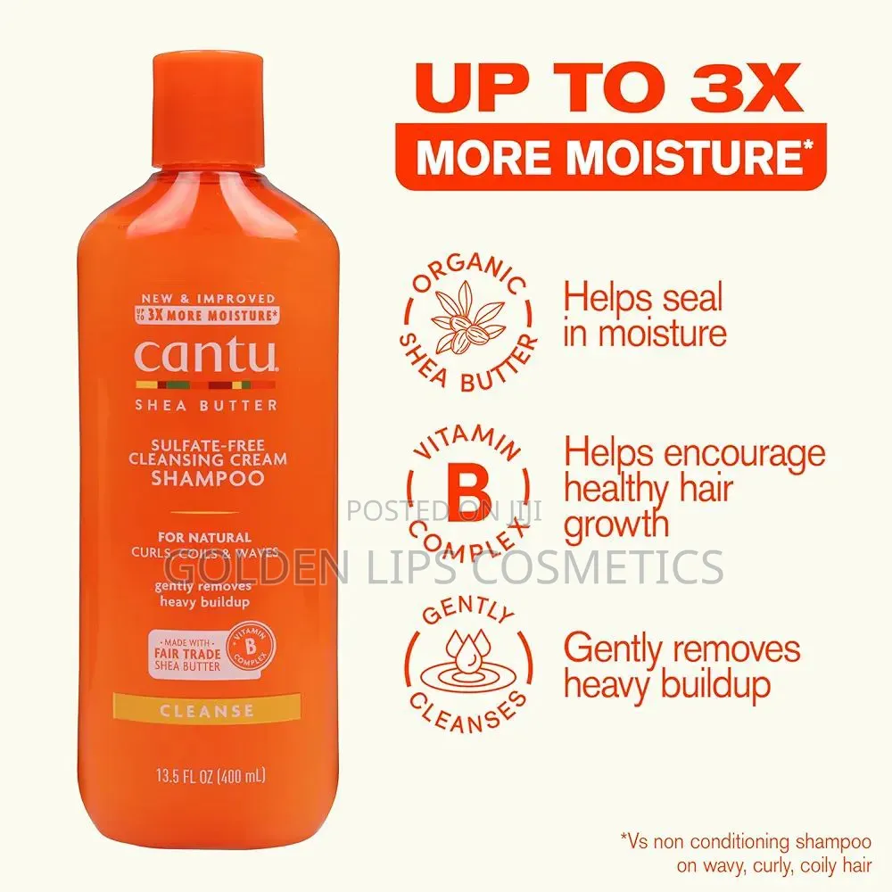 Cantu Shea Butter Sulfate-Free Shampoo 13.5oz – Curl Cleansing Care