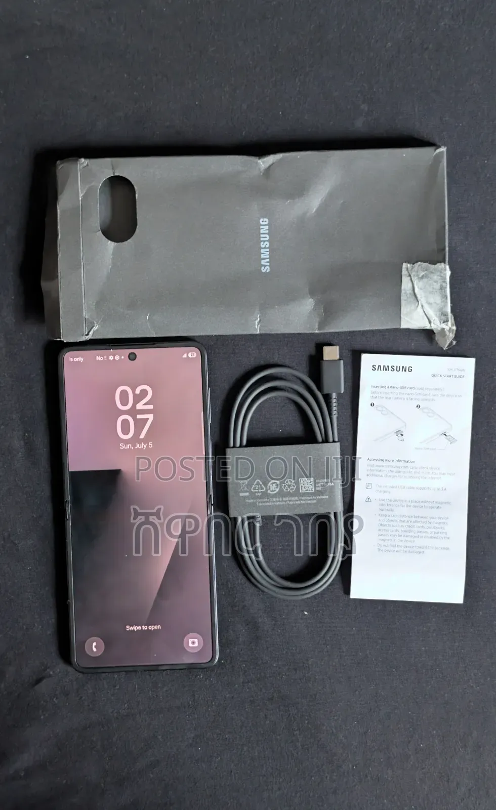 New Samsung Galaxy Z Flip7 512 GB Black