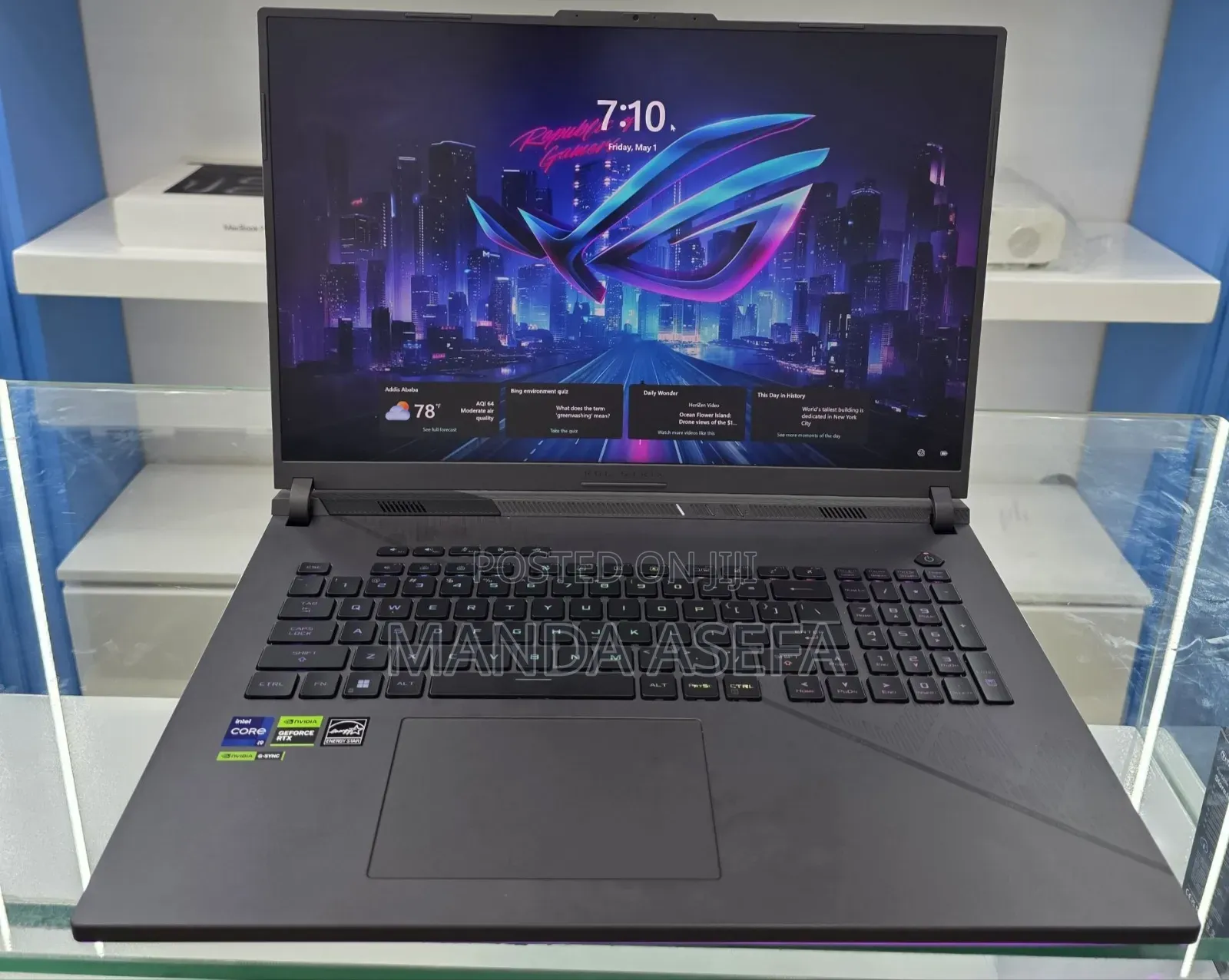 New Laptop Asus ROG Strix G18 16GB Intel Core i9 SSD 1T