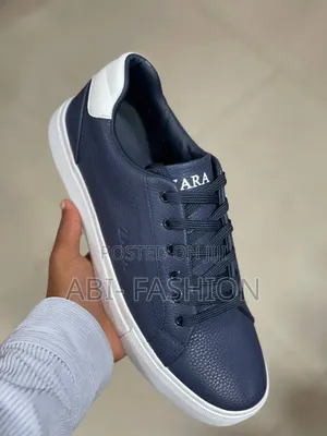 Navy Blue Zara Pure Leather Shoe