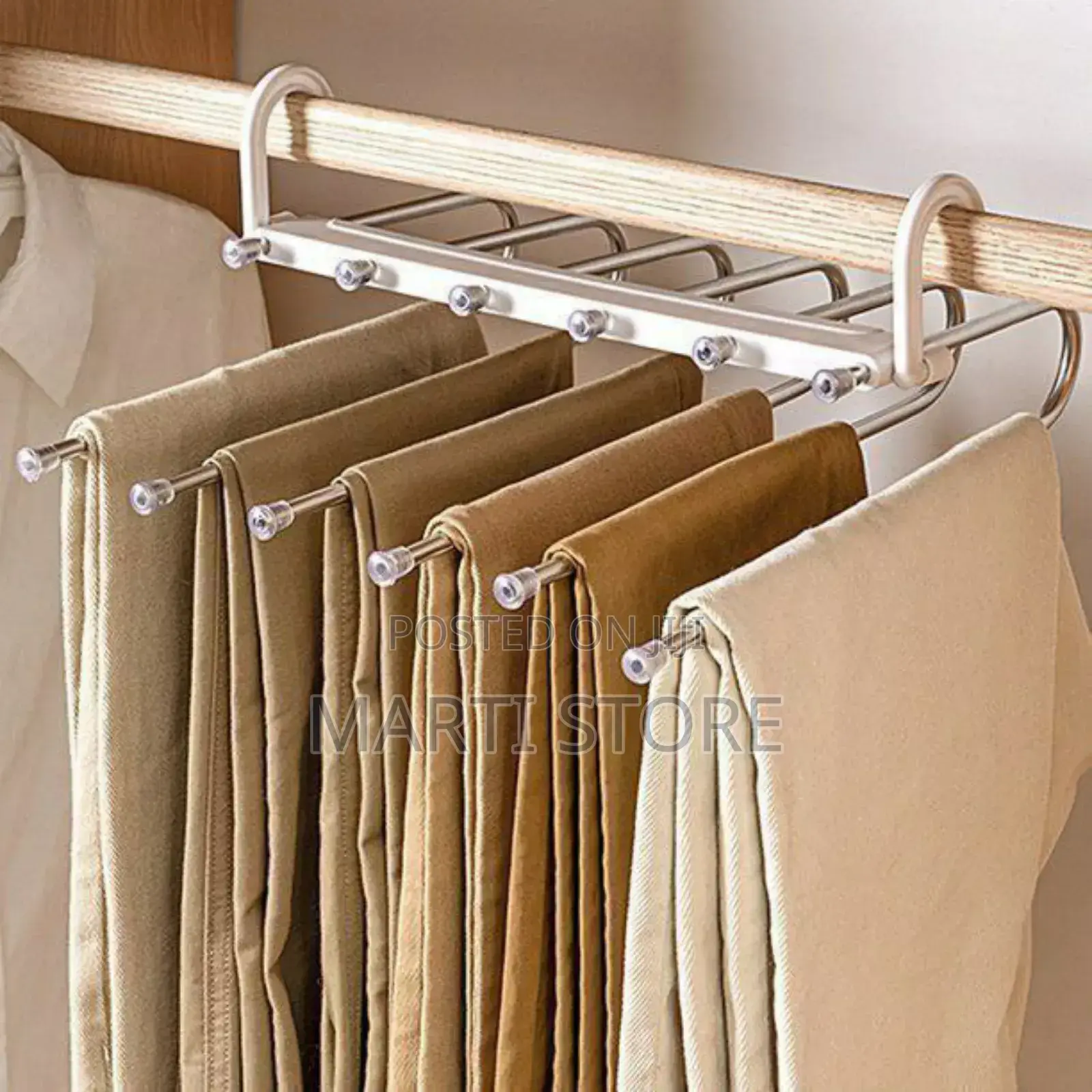 Hanglite 5-in-1 Trouser Hanger የሱሪ ማስቀመጫ