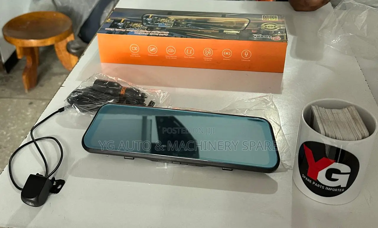 Drive Recorder Full Hd Front and Rear Camera on Center RVM