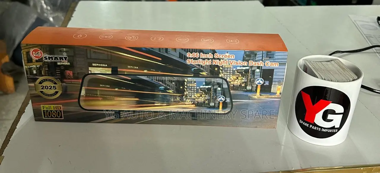 Drive Recorder Full Hd Front and Rear Camera on Center RVM