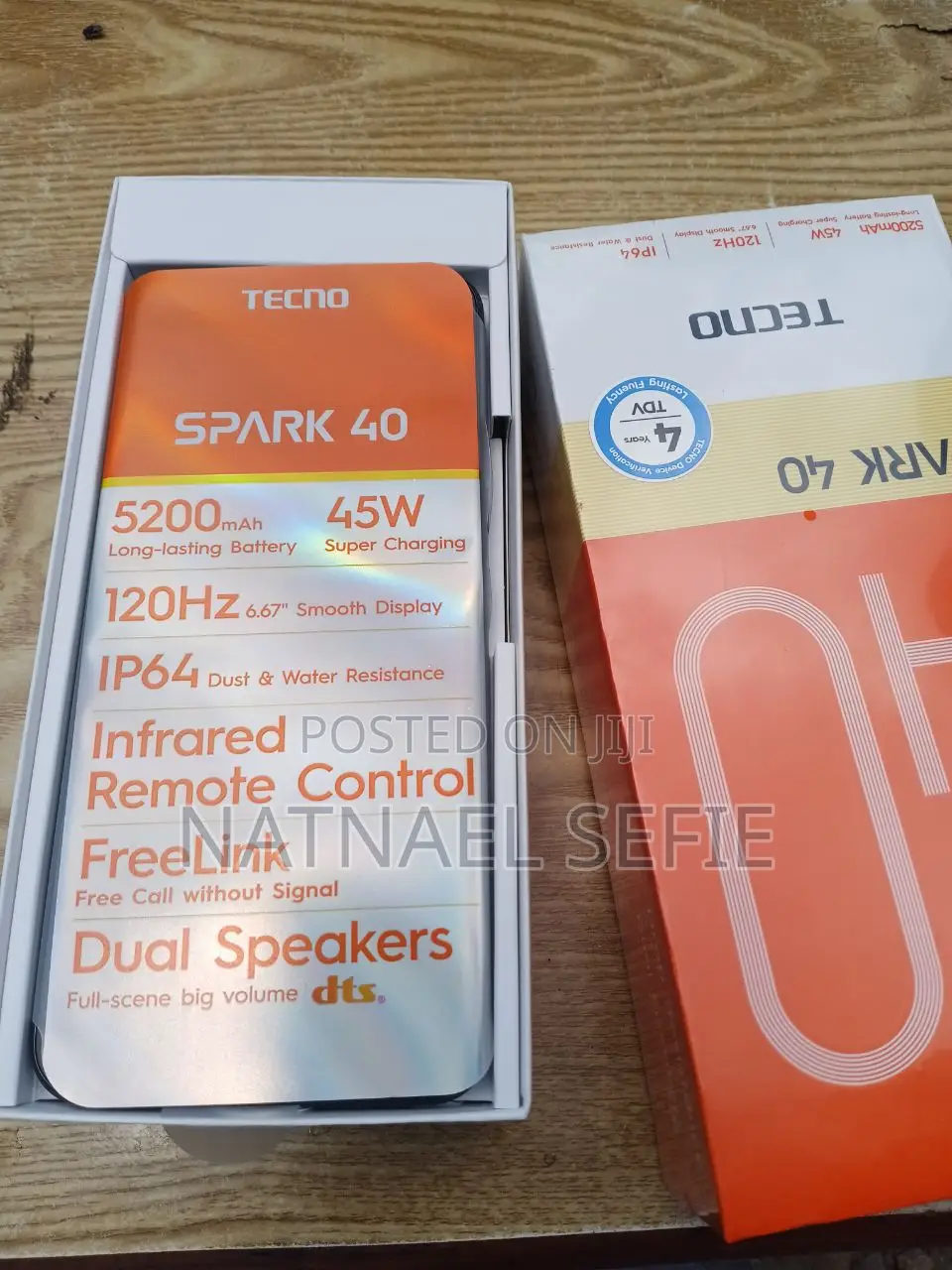 New Tecno Spark 40 128 GB Black