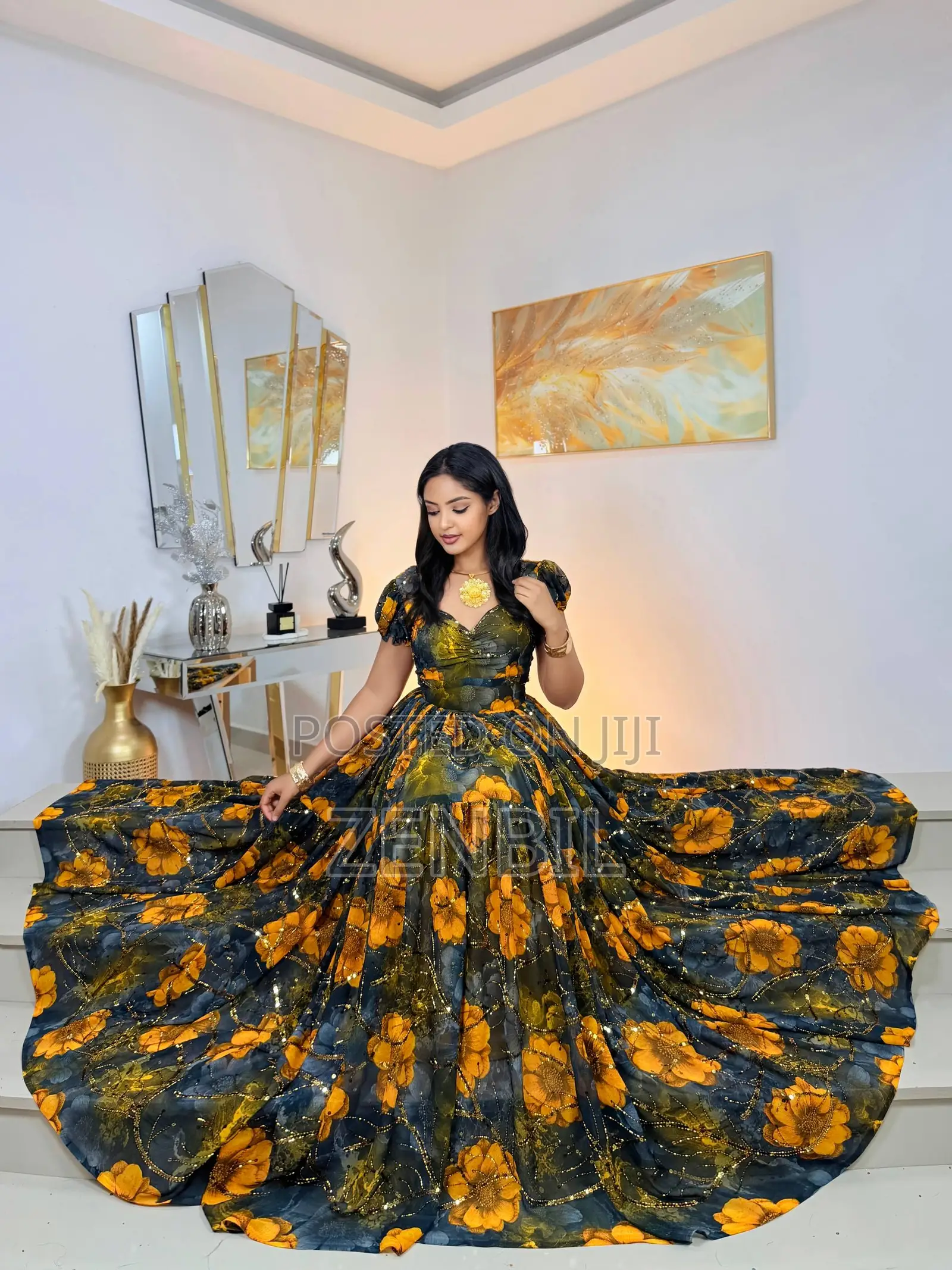Luxury Singer Chiffon Dress | Zenbil Chiffon Ethiopia