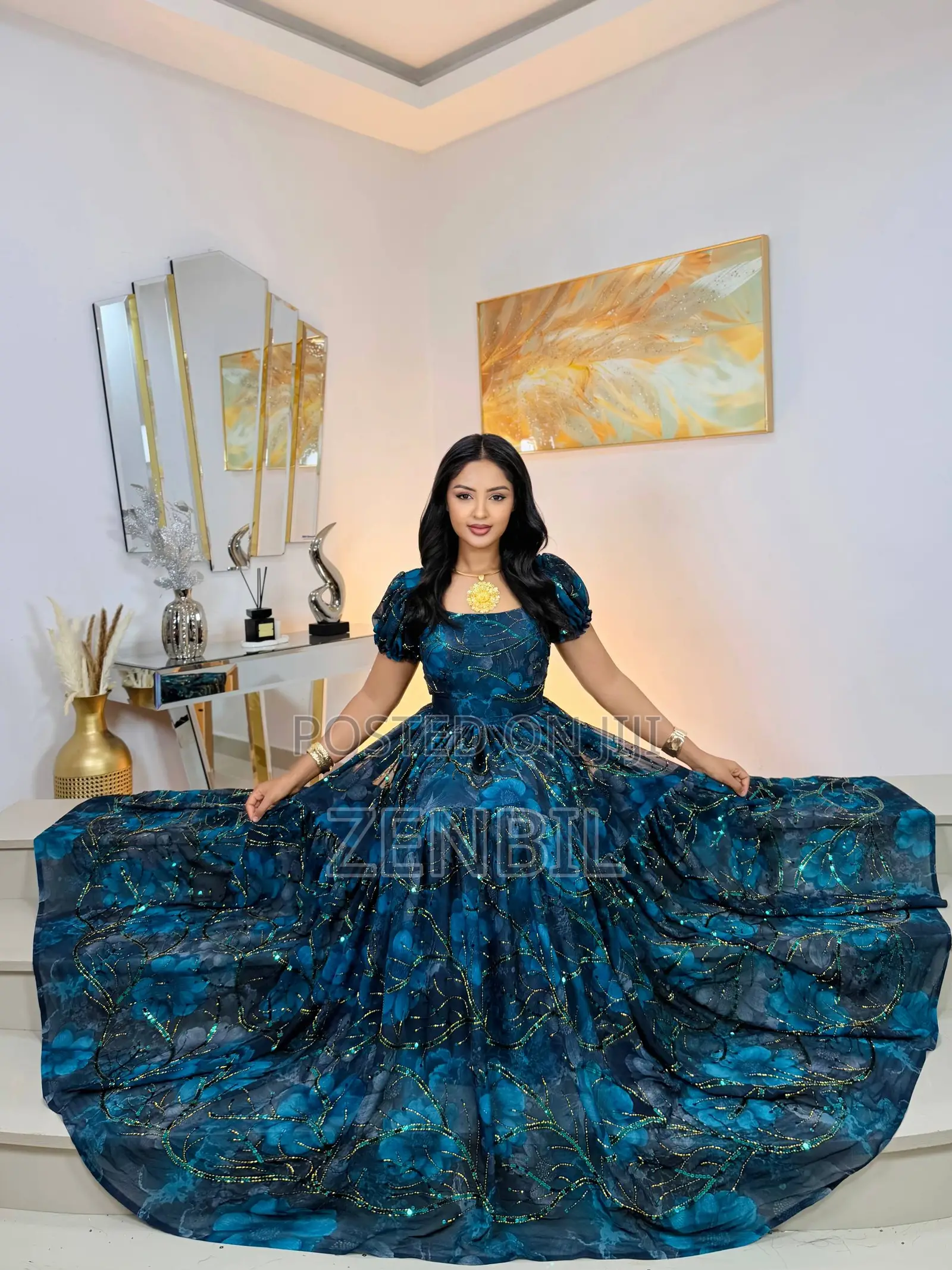 Luxury Singer Chiffon Dress | Zenbil Chiffon Ethiopia