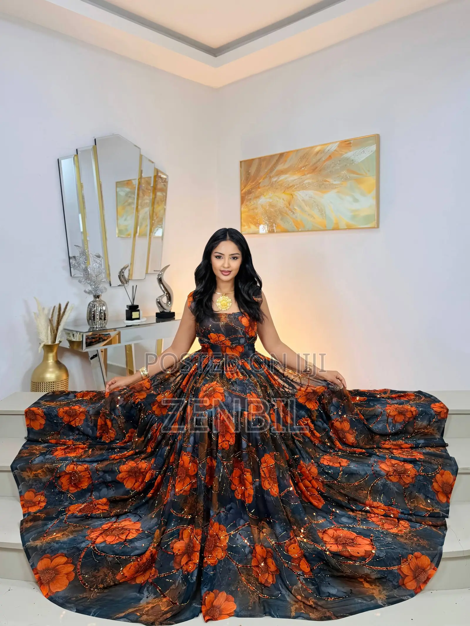 Luxury Singer Chiffon Dress | Zenbil Chiffon Ethiopia
