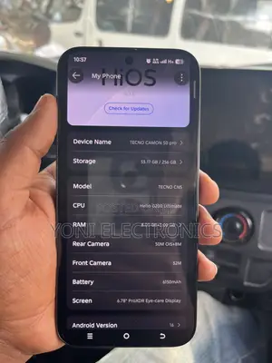 Tecno Camon 50 256 GB Black