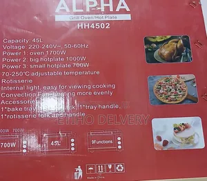 This Is an Alpha Brand Mini Oven, Model Hh4502, Which Features a Grind