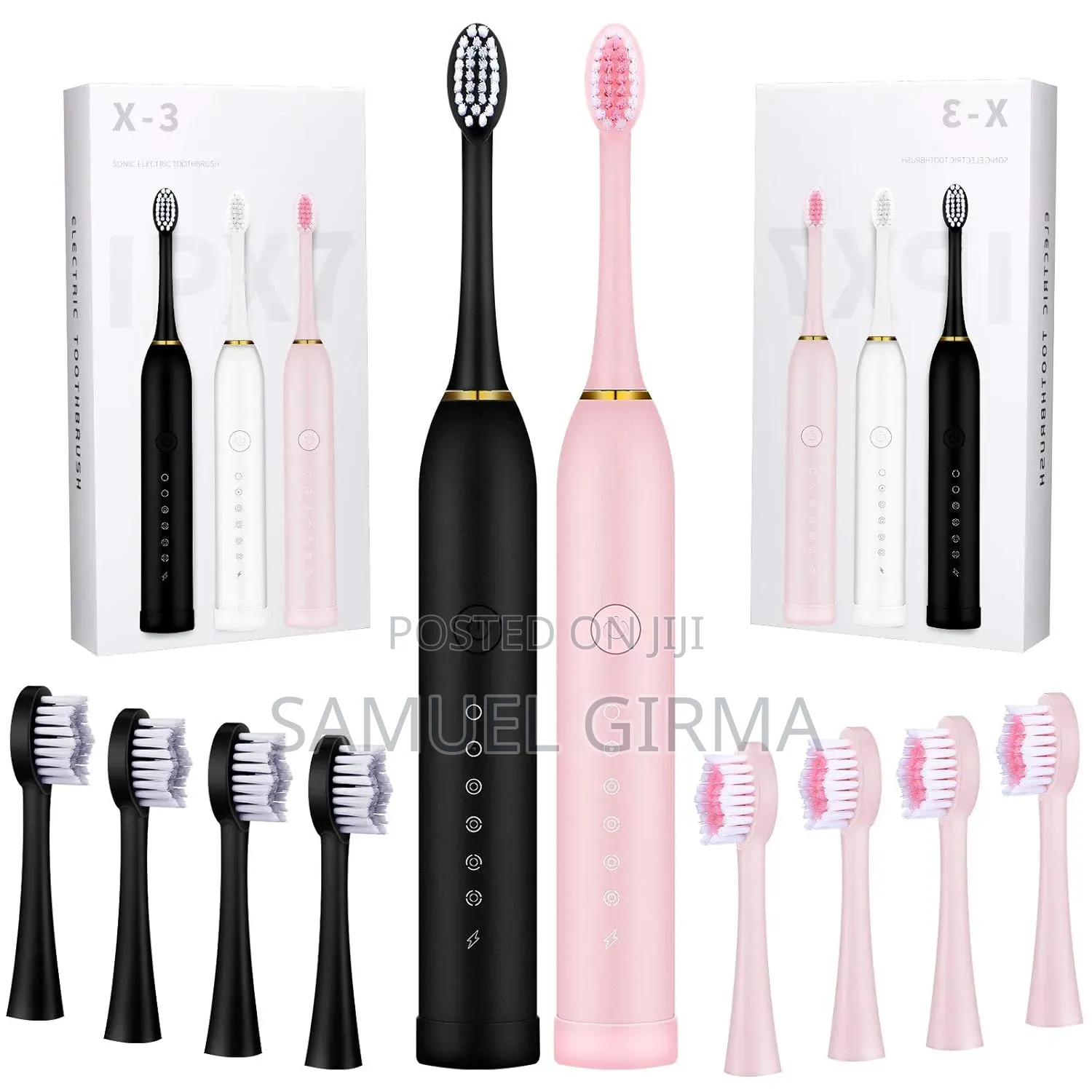 4 Soft Bristles Brush Heads Sonic Electric Toothbrush